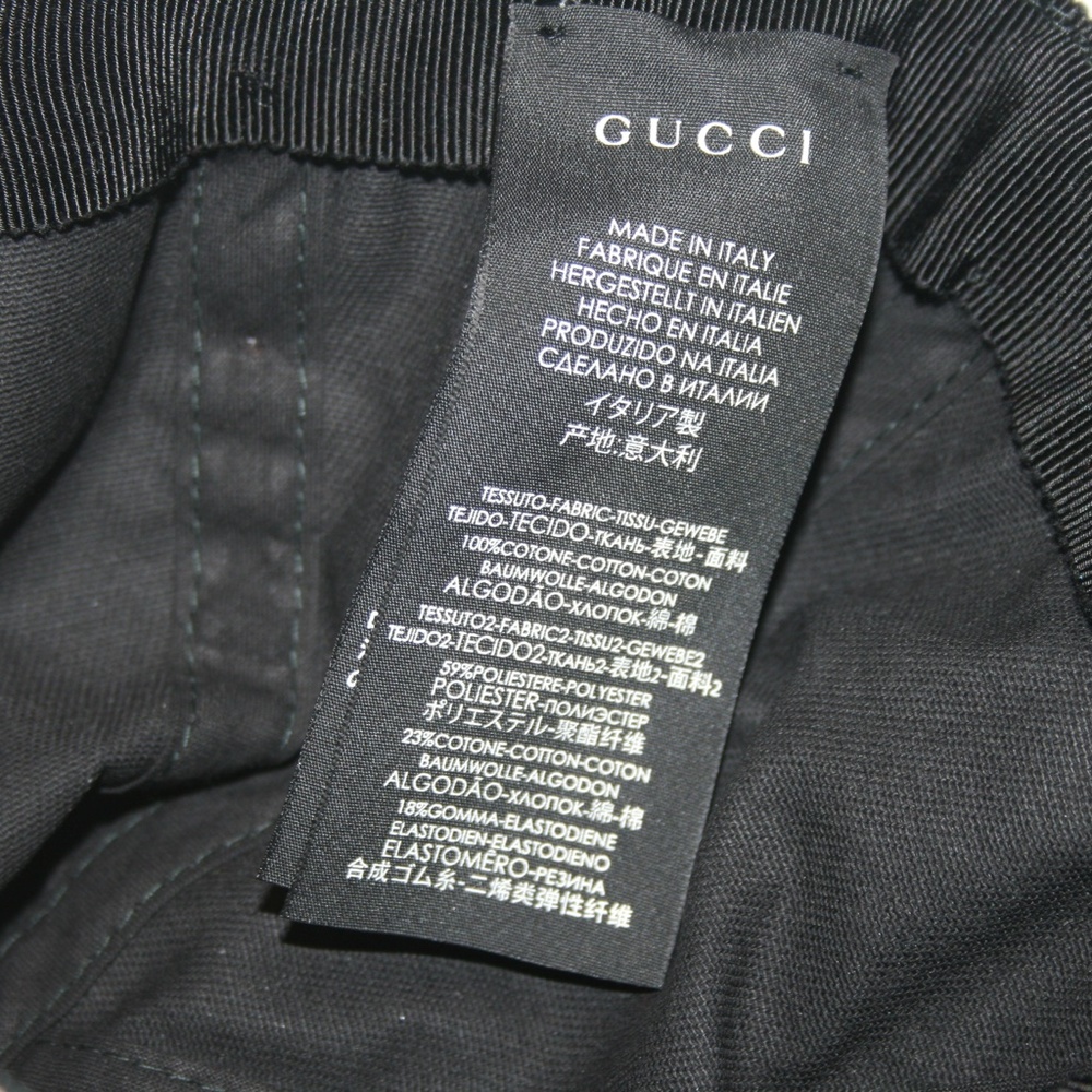 Gucci logo Gabardine Headband Baseball Cap Hat - Picture 5 of 7